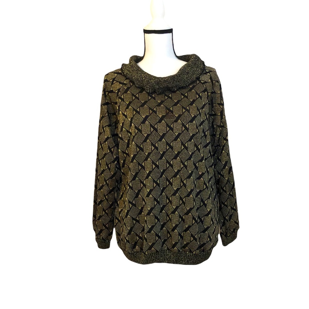 J.J. Rich Gold Sequins Sweater